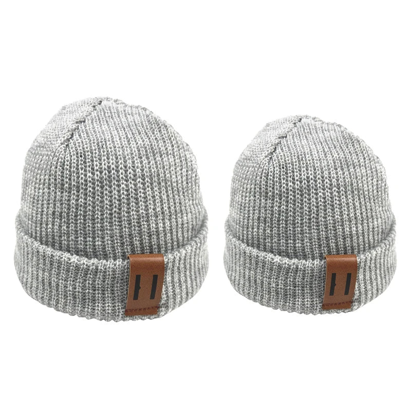 Knit Mother Kids Hat Baby Beanie for Boys Winter Baby Girl Hats Children Cap Infant Bonnet Toddler Accessories 1PC