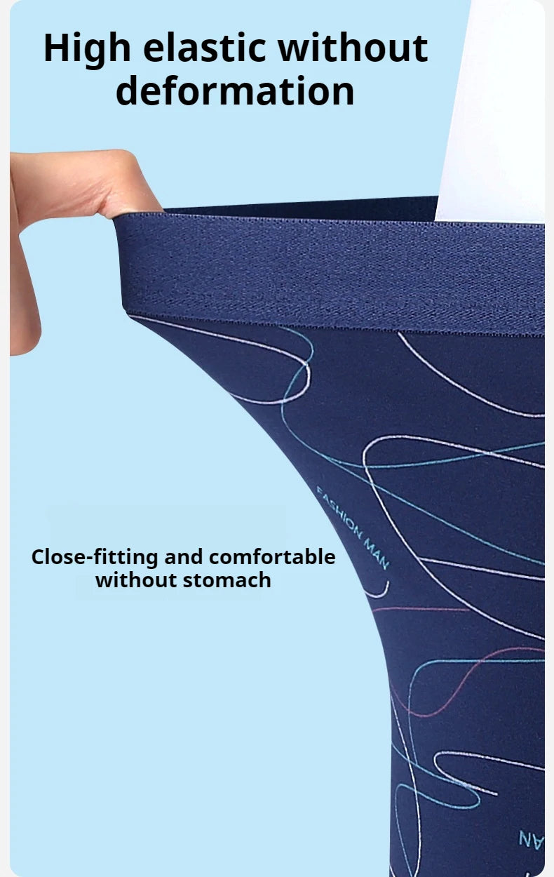 8Pcs Men Underwear Men BoxerShorts Men Printed Panties Soft Comfortable Men Underpants Man Sexy Breathable Fashion Sports Boxers
