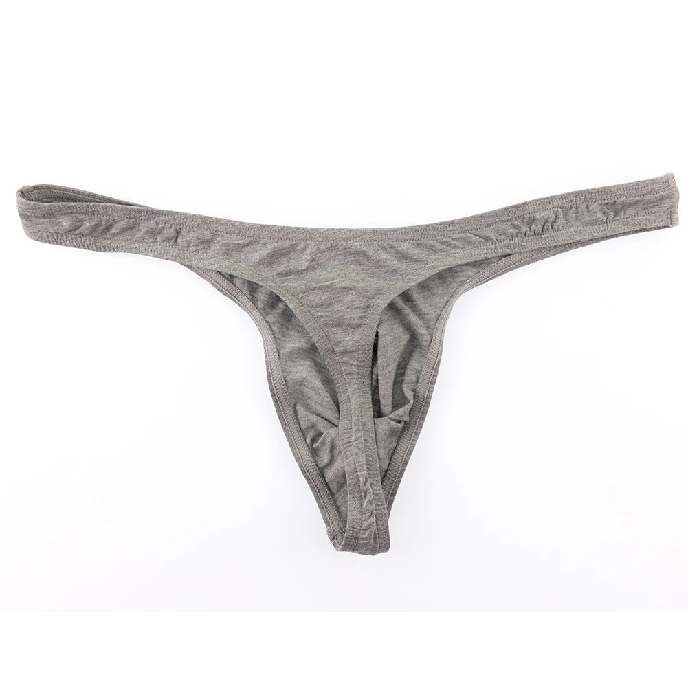 Men Underwear Breathable Thongs And G Strings Brave Person Male Panties Modal Bikinis Tangas Hombres