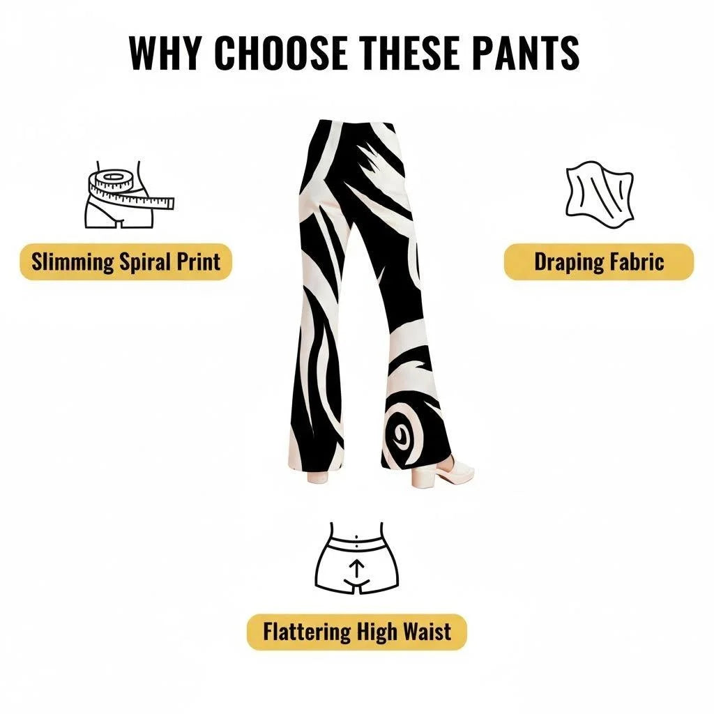 Flared Pants for Leg Shaping Commute Suitable Casual Trousers for Women Enhance Silhouette Comfortable Streetwear
