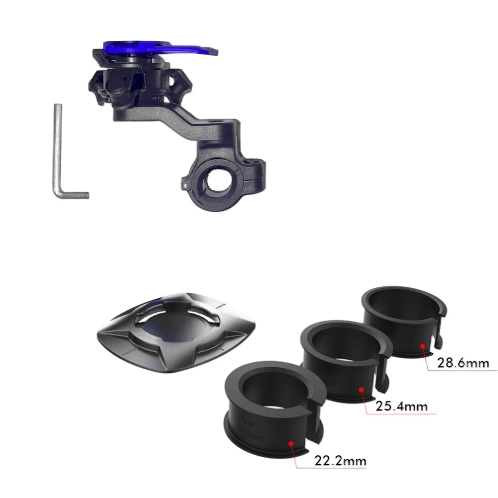 Motorcycle Handlebar Phone Holder 360°Rotatable Bicycle Bracket Security Navigation Support Mount Moto Anti-Shock Phone Brackets