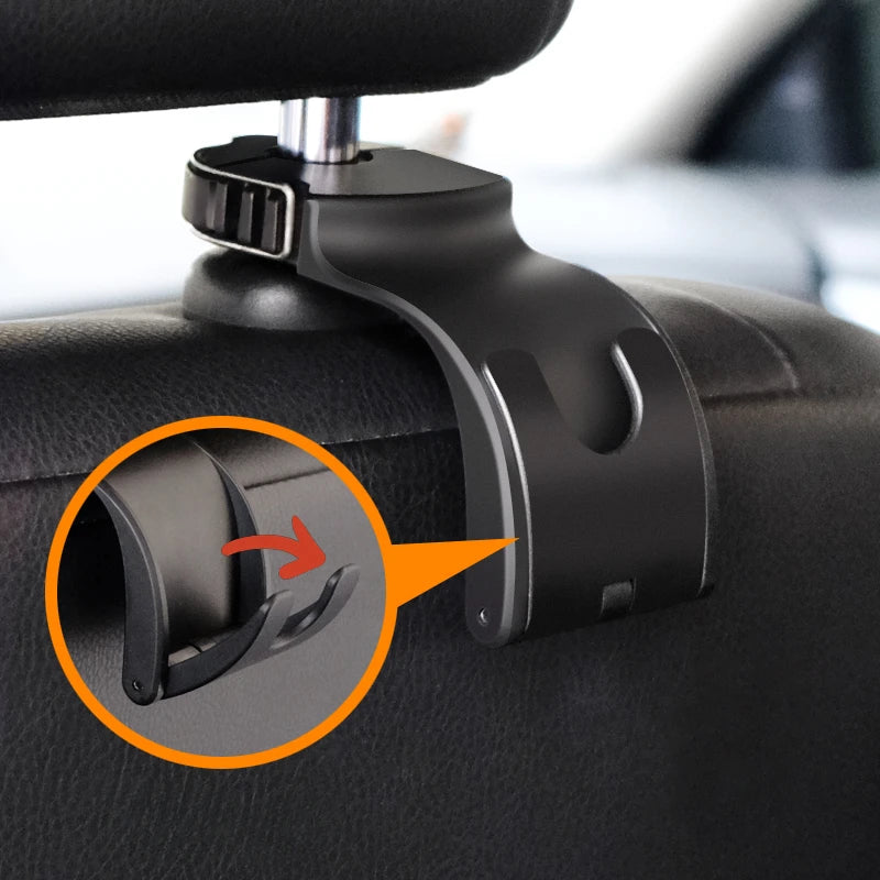 Hipacool Car Storage Hook Car Accessories Interior Universal Car Bracket Auto Clips Front Seat Headrest Organizer Holder Hook