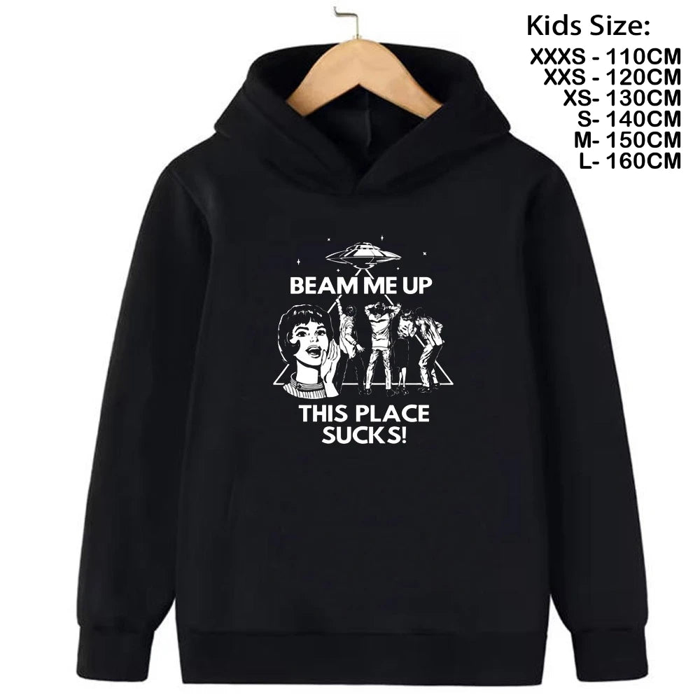 Demogorgon Hawkins Hoodies Kids Cartoon Anime Print Clothes Streetwear Basic Boys Tops Children Sweatshirts