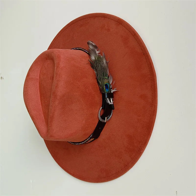 Hot sale suede fedora hat for men and women 56-58cm adult size suede jazz hat classic church fedora women's gorras para hombres
