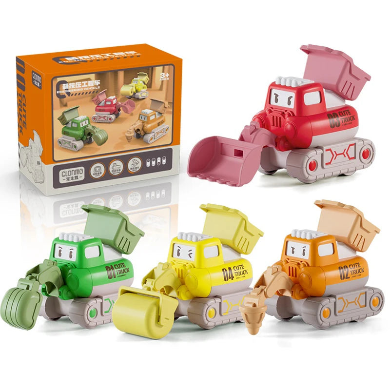 Interactive Construction Playsets: Miniature Excavator Toys for Children's Cognitive Development