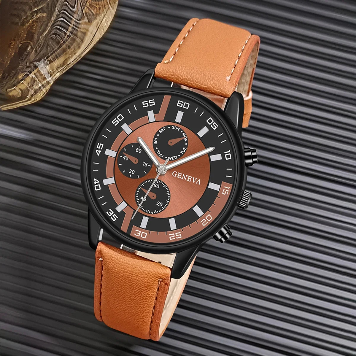 Quartz Watches for Men Leather Strap Wristwatches Relogios Top Luxury Brand Man Watch Business Men Clock Gift Reloj Hombres