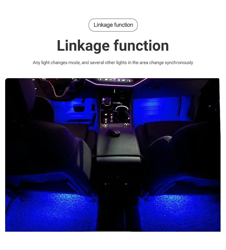 Car Footwell Lights Accessories For Skoda Octavia Pro A8 MK4 Superb 3 Rapid Kodiaq Karoq For Seat Leon MK3 Ibiza Ateca Toledo