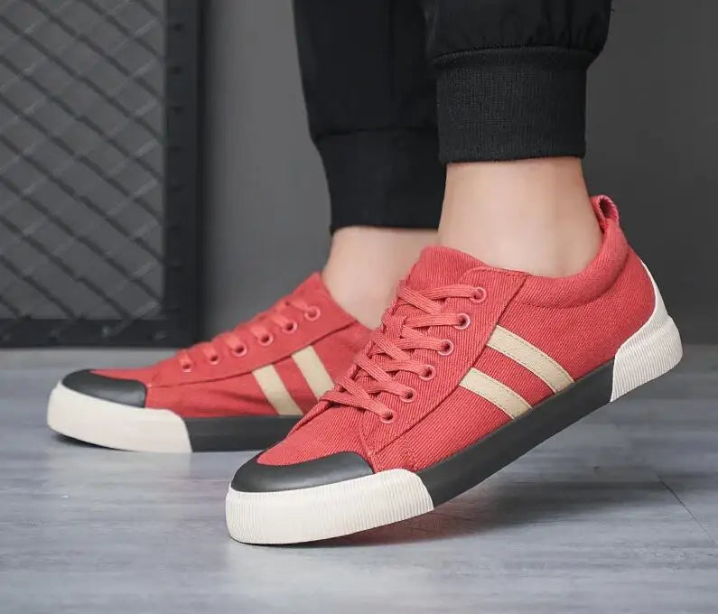 Vulcanize Shoes Men Breathable Leisure Shoes For Men Lightweight Flat Casual Canvas Sneaker Men zapatos