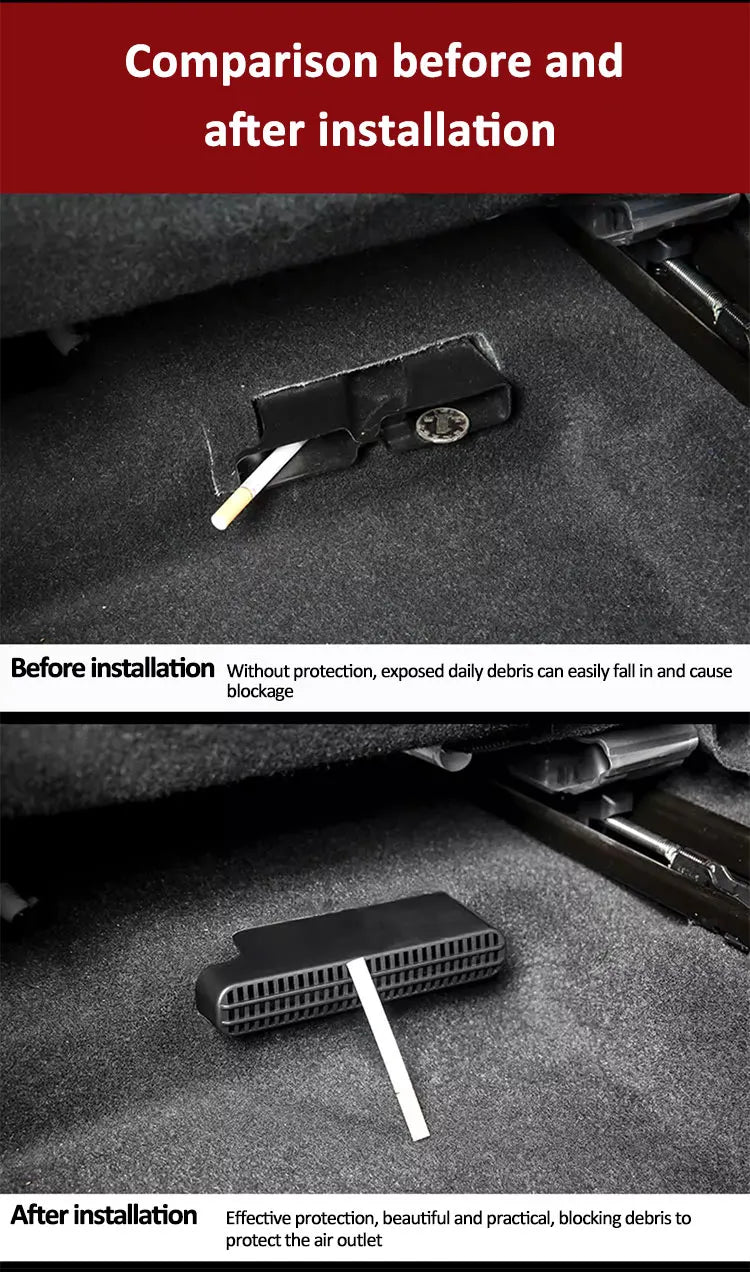 For Haval H9 Accessories 2015-2023 2016 2017 2018 2019 Car Air Vent Covers Protector Under Seats Duct Outlet Car Accessories ABS