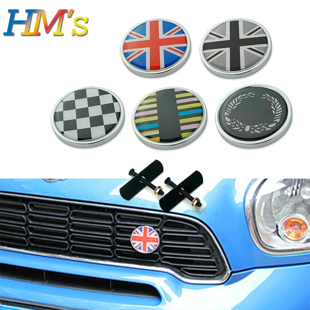 Car Accessories For MINI Cooper S One R55 R56 R60 R61 F54 F55 F56 F60 Front Grill Badge Cover