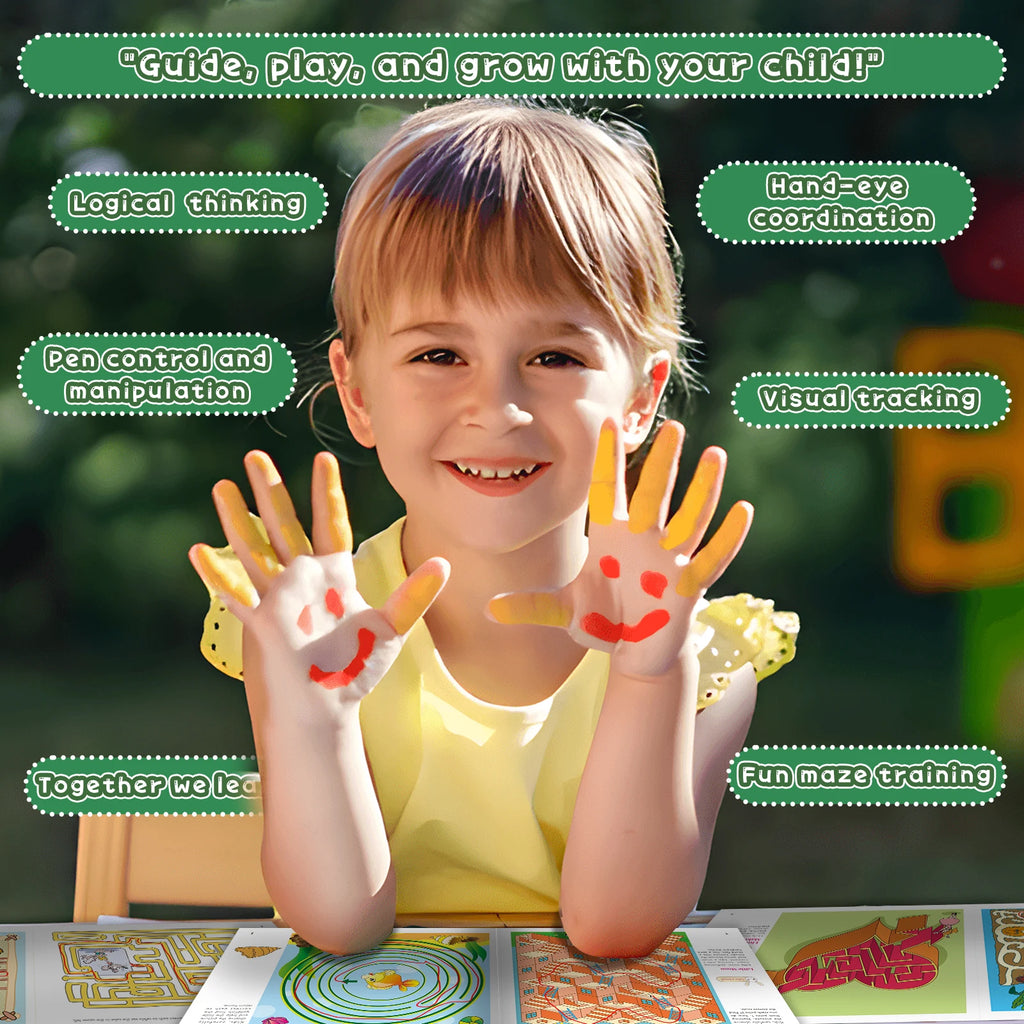 Interactive Maze Puzzle Book for Kids: Fun and Educational Adventures to Enhance Problem-Solving and Critical Thinking Skills