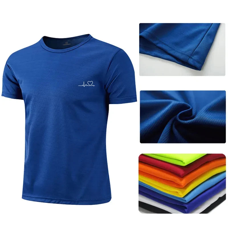 2024 Running Dry Fit T Shirts Men Polyester Golf T Shirts Mens Sport T-shirt Quick Dry Tshirts Unisex Camisas Polos Para Hombres