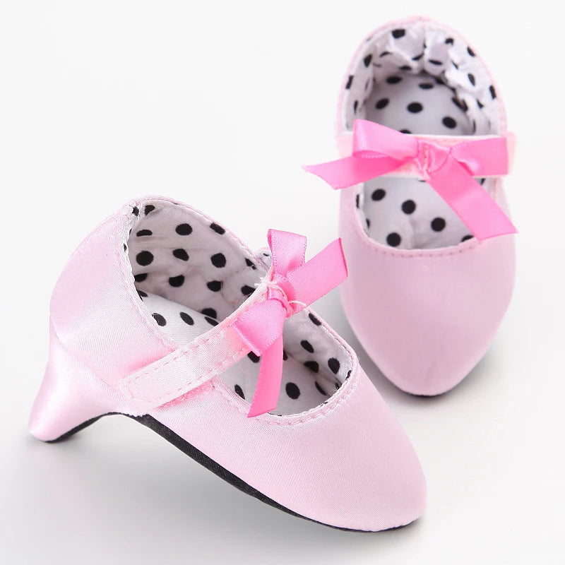 Spring and Autumn Girl Baby Anti slip Children's Shoes Girl Baby Beautiful Bow High Heels Girl Baby High Heels