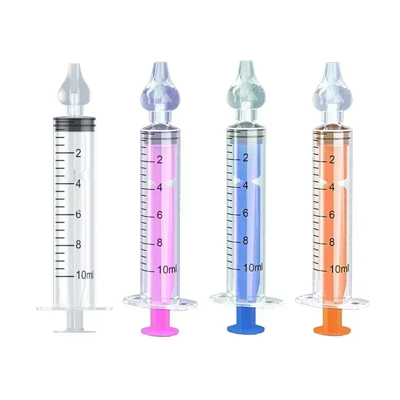 10ML Needle Tube Babies Nasal Aspirator Silicone Baby Nose Cleaner Nose Care Cleaner Rhinitis Washer Newborn Nasal Irrigator