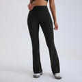 Yoga Flared Pants Women High-Waist Sports Bell Bottom Trousers Gym Fitness Leggings Naked Feel Pilates Running Sports Trousers