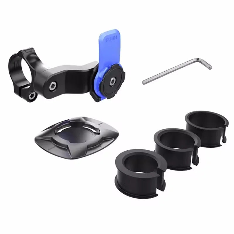 Motorcycle Handlebar Phone Holder 360°Rotatable Bicycle Bracket Security Navigation Support Mount Moto Anti-Shock Phone Brackets