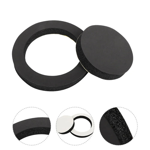 4pcs 6.5" Car Door Soundproof Cotton Speaker Bass Ring Foam Woofer Pad Noise Sound Insulation ring Accessories