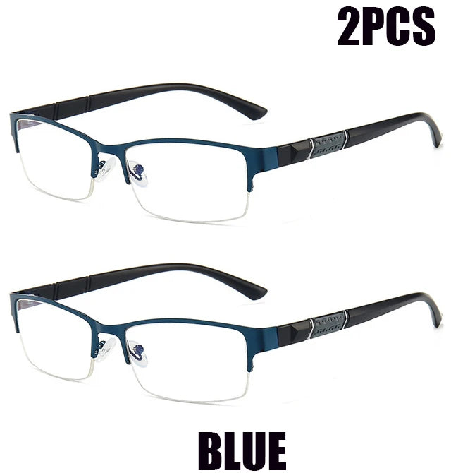 IENJOY Half-frame Reading Glasses Gafas de lectura para hombres High Quality Business Glasses Presbyopic Eyeglasses 1.0 2.0 3.0