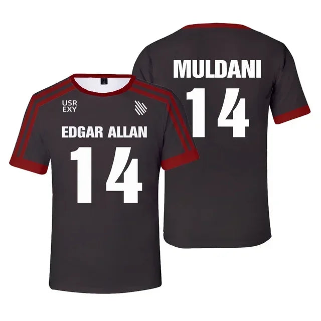 Nueva camiseta Foxhole Court Edgar Allen Raven lacrosse,camiseta 3D,ropa para hombre/mujer