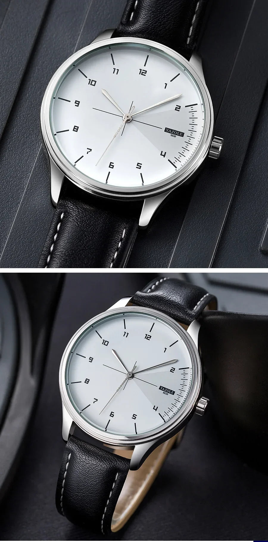 Fashion Business Men's Watches Top Brand Quartz Wristwatches for Man Simple Casual Leather Belt Male Clock relojes para hombres