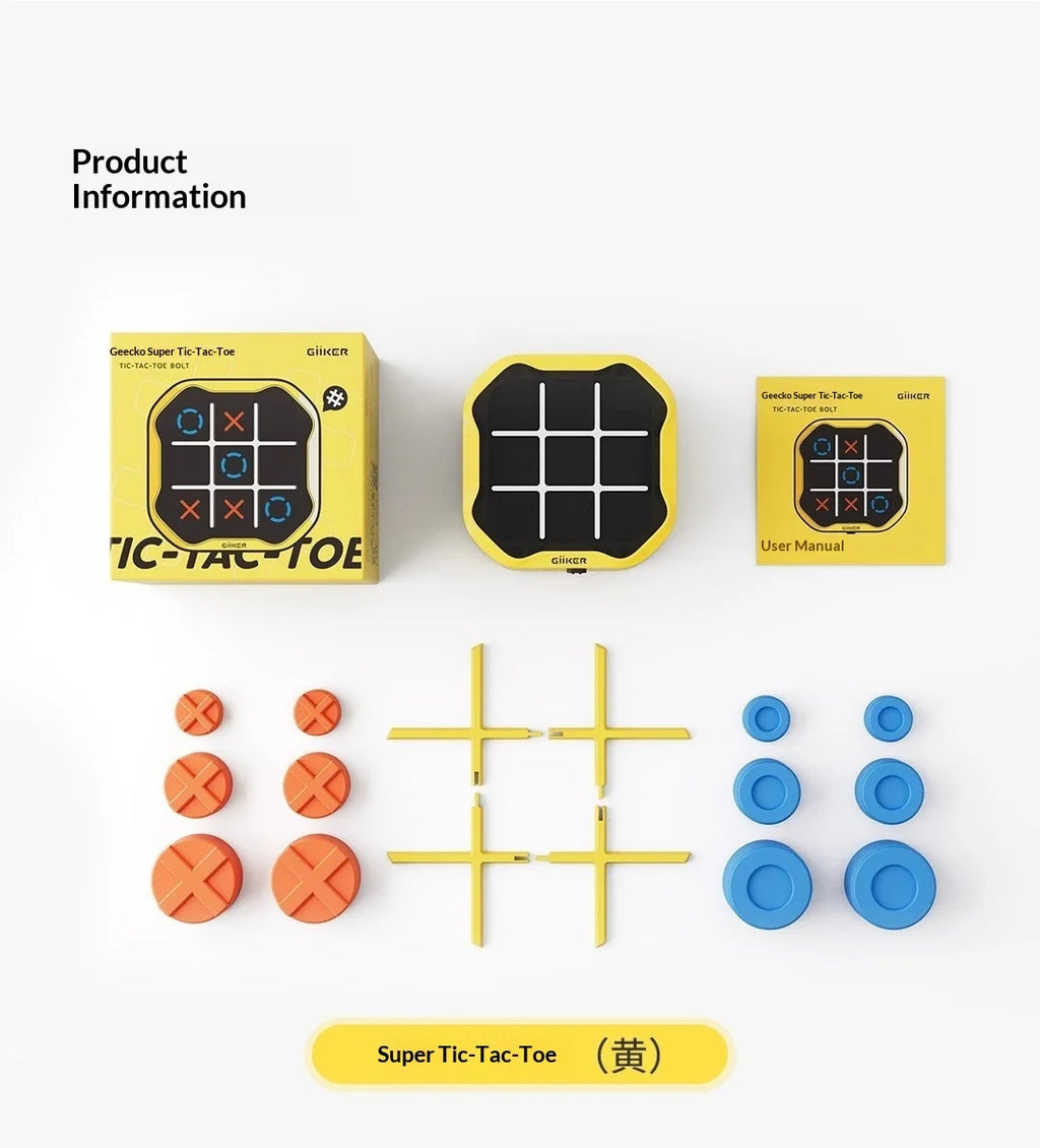 Giiker Tic Tac Toe 4 In 1 Electronic Puzzle Board Game Multiplayer Battle For Family Party Adults Leisure Entertainment