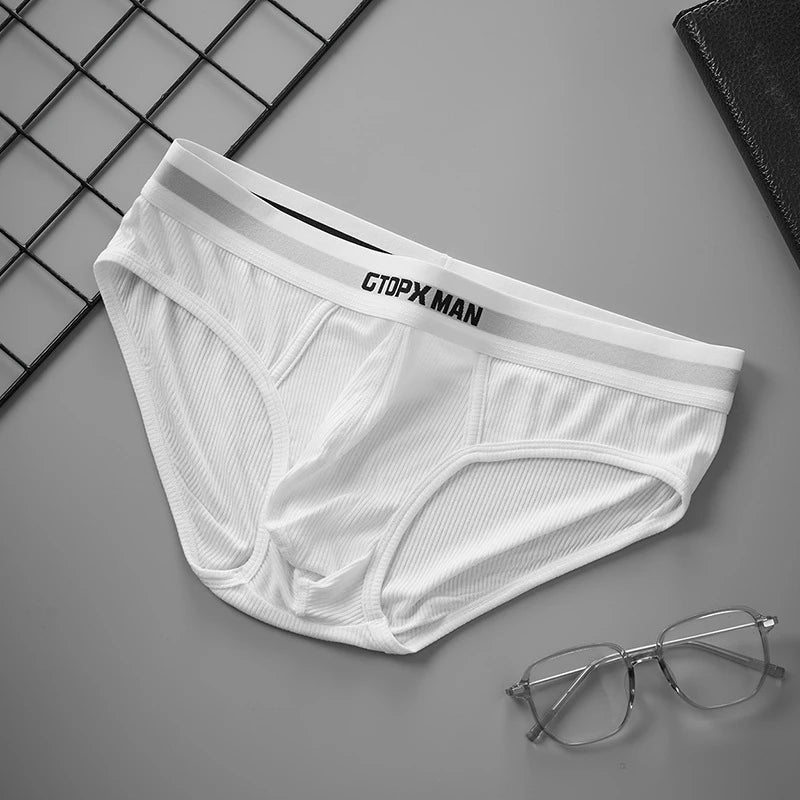Calzoncillos hombres U convex Low waist gay Boxers mens sexy underwear thin Threaded fabric sport ropa interior hombre GTOPX MAN
