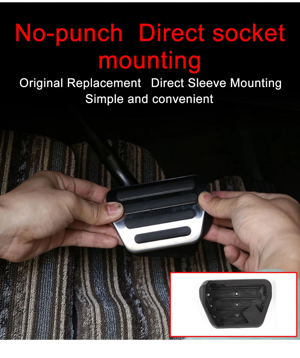 For Porsche Cayenne 3rd E3 9YA 9YB 2019~2024 Car Accessories Car Foot Fuel Accelerator Brake Pedals Cover Car Rest Pedal Cover
