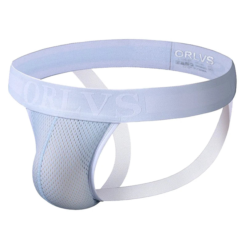 2PCS Men Underweaar Sexy Cotton Jockstrap Briefs Underpants Cueca Gay Underwear Men Thong Men String homme