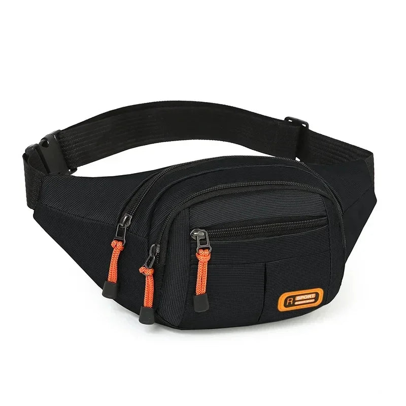 Oxford Waterproof Unisex Waist Bag - Large Capacity, Wear - Resistant Multifunctional Fanny Pack (Riñoneras Para Hombre)