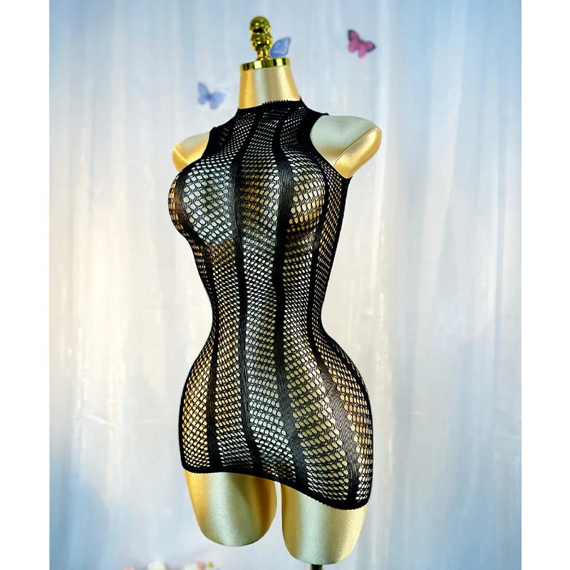 Sexy Cover Up Hollow Out Fishnet Dress without Bikini Summer Holiday DS054