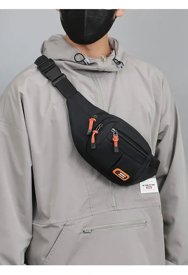 Oxford Waterproof Unisex Waist Bag - Large Capacity, Wear - Resistant Multifunctional Fanny Pack (Riñoneras Para Hombre)