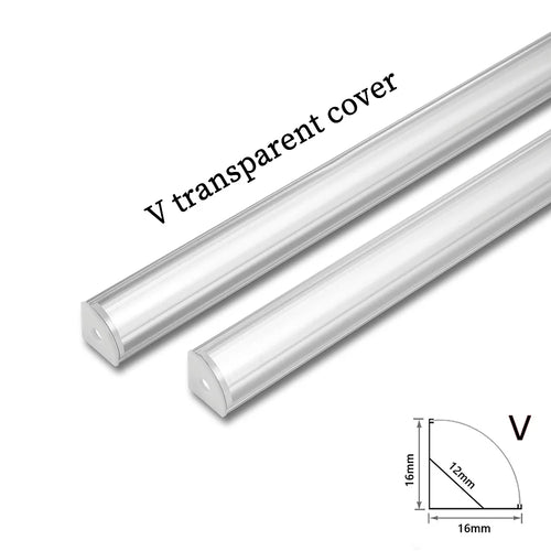 1-30pcs/Lot perfil aluminio led Corner Aluminium Profile Channel Holder for LED Strip Light Bar Cabinet Lamp Kitchen Closet