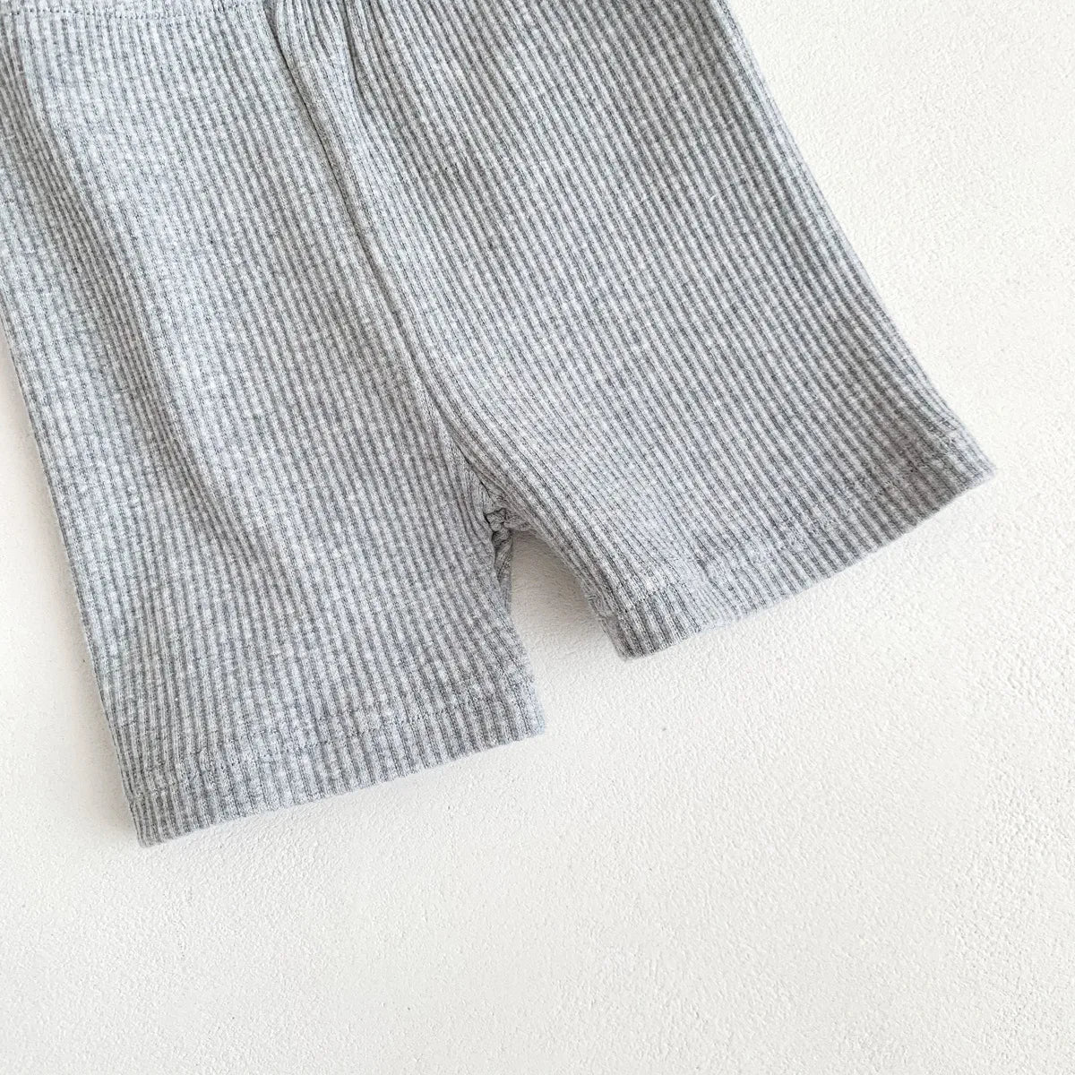 2024 Summer Baby Trousers Pants Ribbed Elastic Striped Pants Children's Casual Infant Clothing Kids Toddler Boys Girl Clothes