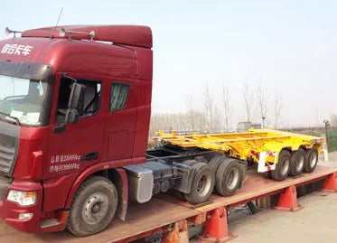 JKG 3 Axle 40ton Flatbed Trailer Flat Deck Flat Bed Semi Trailer 20/40Ft Container Chassis Flat Top Trailer