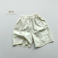 2025 Summer New Children Loose Shorts Baby Solid Casual Pants Boys Girls Cotton Casual Shorts Toddler Middle Pants Kids Clothes