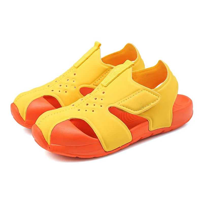 Classic Baby Boys Sandals Summer Kids Girls Beach Sandals Breathable Candy Color Sport Sandals for Toddler Baby Shoes Size 22-33