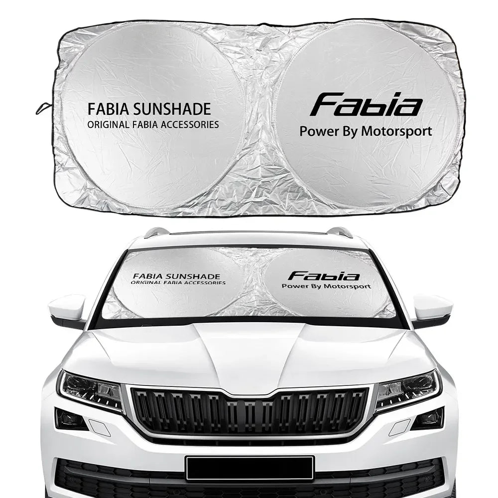Car Windshield Sunshade Cover Accessories For Skoda Octavia Fabia Rapid Superb Kodiaq Scala Karoq Citigo Kamiq Roomster Enyaq