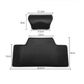 Black Motorcycle Backrest Soft Rear Top Case Cushion Modification Accessories Easy Install Passenger Back Pad Universal