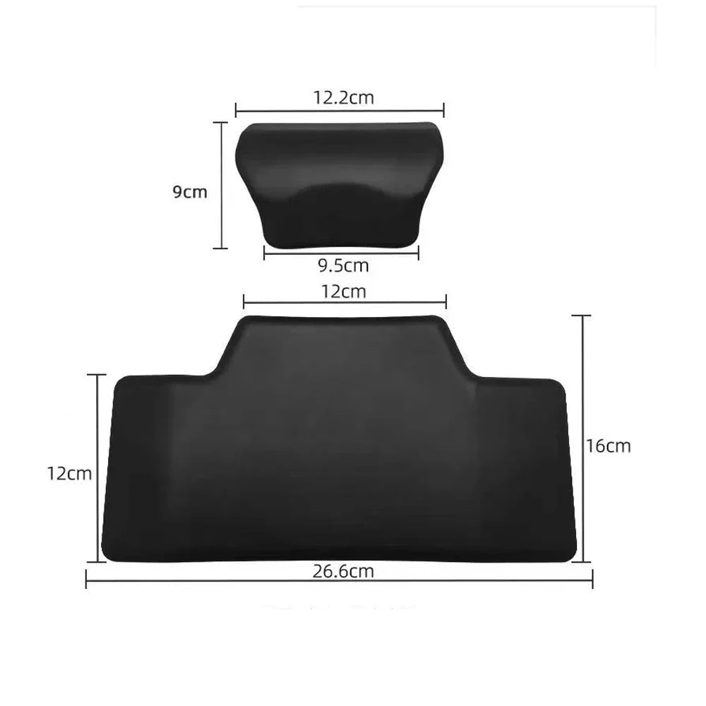 Black Motorcycle Backrest Soft Rear Top Case Cushion Modification Accessories Easy Install Passenger Back Pad Universal