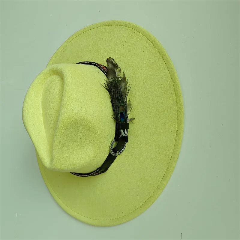 Hot sale suede fedora hat for men and women 56-58cm adult size suede jazz hat classic church fedora women's gorras para hombres