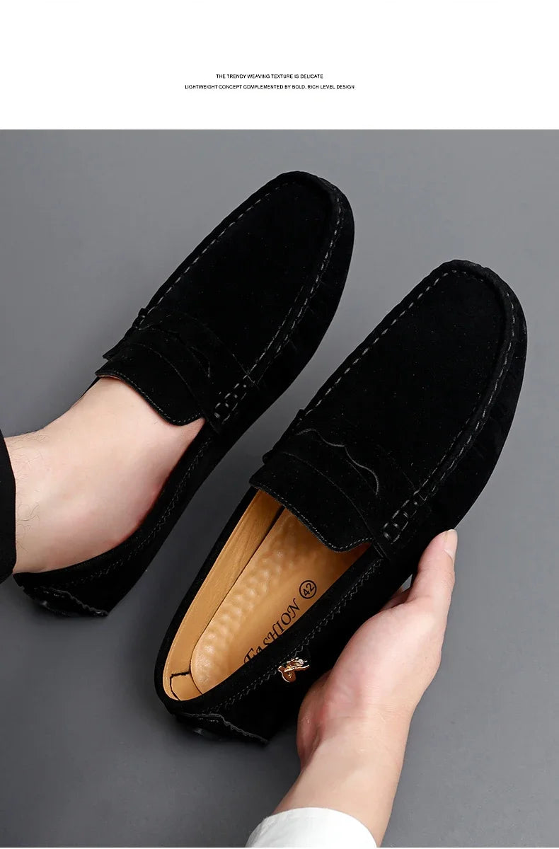 Shoes Men Casual Shoes Fashion Men Shoes Genuine Leather Men Loafers Moccasins Slip on Men Flats Male Driving Shoes
