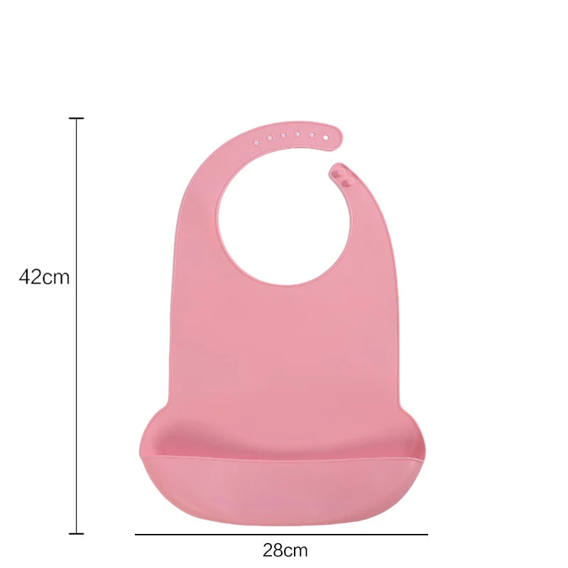 Silicone adult bibs bibs feeding rice bibs silicone bibs soft material easy to wash