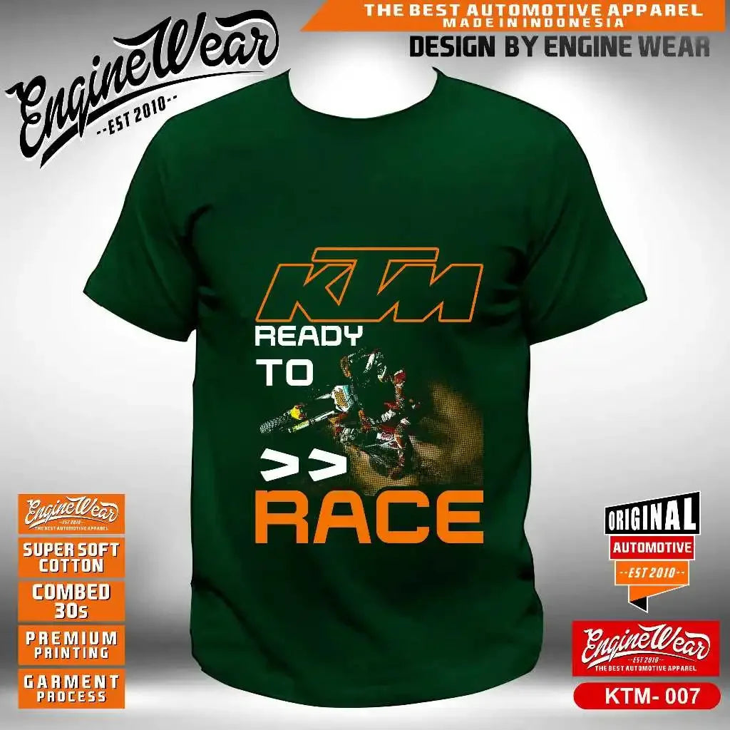 KTM Racing T-shirt moto tout-terrain T-shirt tout-terrain moto aventure course chemise voiture moto tout-terrain course