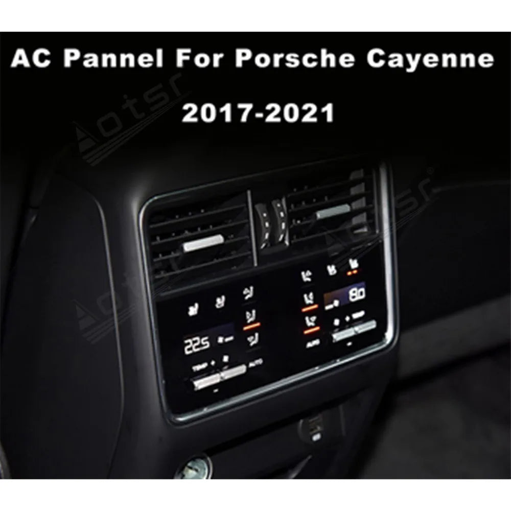 The Car Accessories Rear AC Air Conditioning Panel For Porsche Cayenne 2017-2021 Modification parts Plug and Play