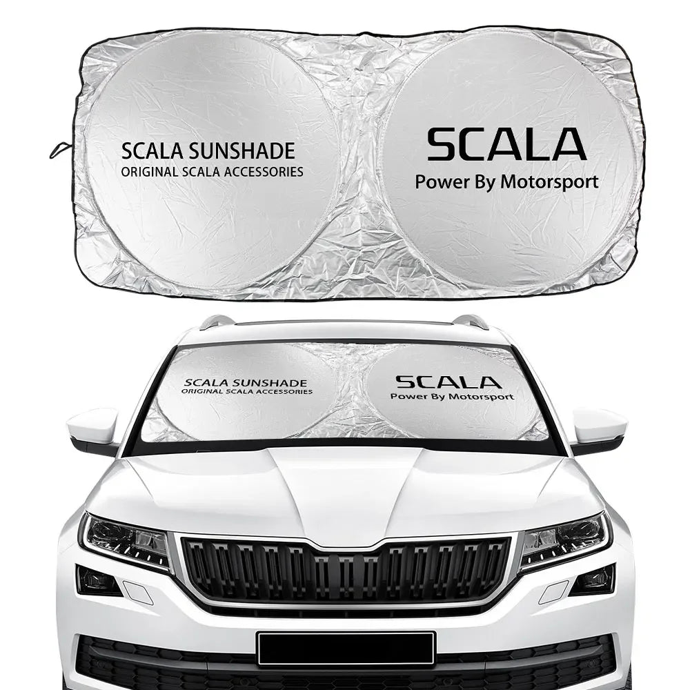 Car Windshield Sunshade Cover Accessories For Skoda Octavia Fabia Rapid Superb Kodiaq Scala Karoq Citigo Kamiq Roomster Enyaq