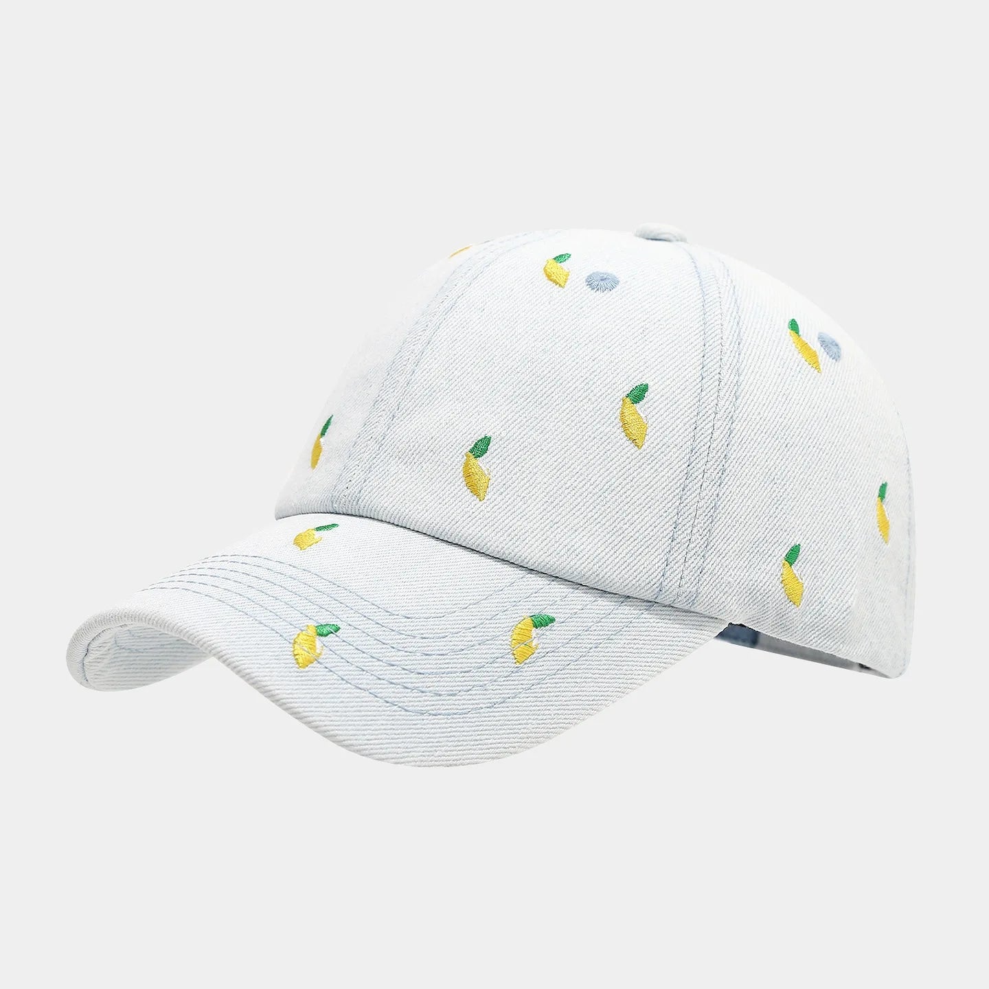 Lemon Summer Blue Denim Baseball Caps for Men Luxury Brand Women Hat Street Trucker Cap Outdoor Golf Hats Gorras Para Hombres