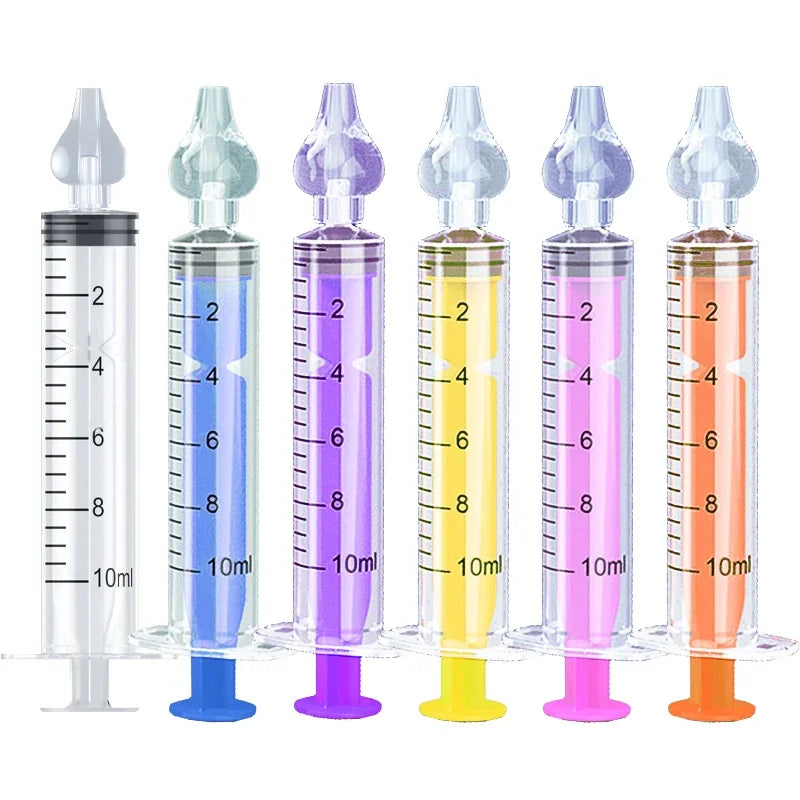 10ML Needle Tube Babies Nasal Aspirator Silicone Baby Nose Cleaner Nose Care Cleaner Rhinitis Washer Newborn Nasal Irrigator