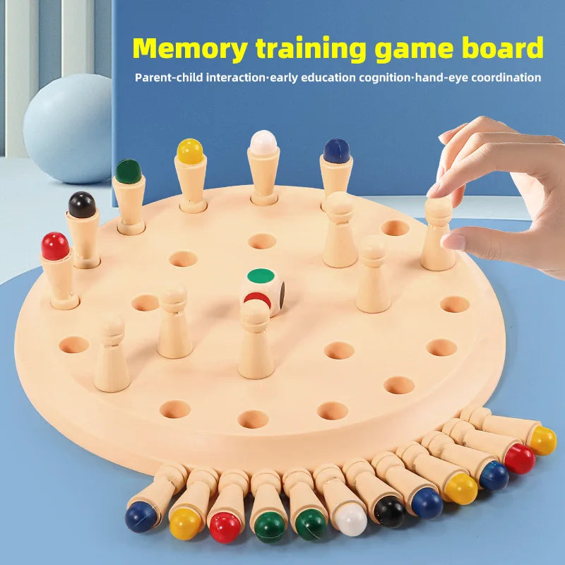Early Education Educational Toys for Boys and Girls, Children's Memory Chess Training, Kindergarten Parent-Child Interactive Tabletop Game Board