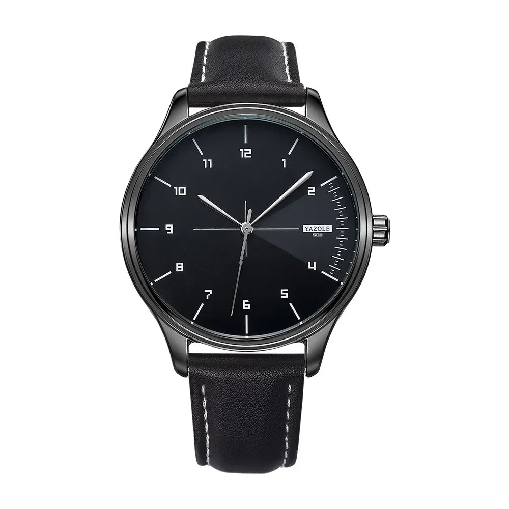 Fashion Business Men's Watches Top Brand Quartz Wristwatches for Man Simple Casual Leather Belt Male Clock relojes para hombres