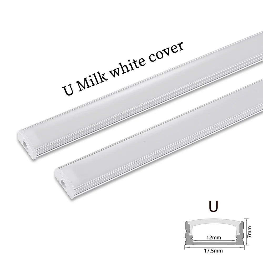 1-30pcs/Lot perfil aluminio led Corner Aluminium Profile Channel Holder for LED Strip Light Bar Cabinet Lamp Kitchen Closet